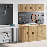 vidaXL Garažni ormarići 2 kom boja hrasta artisan konstruirano drvo Cijene