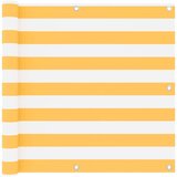 Balkonski zastor bijelo-žuti 90 x 300 cm od tkanine Oxford | shoptok.hr