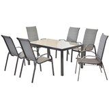 Gardenson VRTNA GARNITURA AMALFI aluminij barve grafita, siva | Shoptok.si