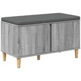  Klupa za hodnik s jastukom Siva Sonoma 60 x 38 x 46 cm | shoptok.hr