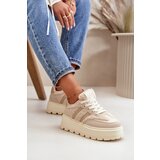 Boto Warm Women's Platform Sneakers with Fur Beige Daivlene | shoptok.hr