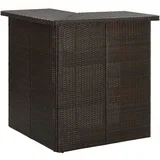 kutni barski stol smeđi 100 x 50 x 105 cm od poliratana