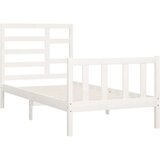 Okvir za krevet od masivne borovine bijeli 100 x 200 cm | shoptok.hr