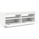 TV ormarić s LED svjetlima bijeli 100 x 35 x 40 cm | Eponuda.ba