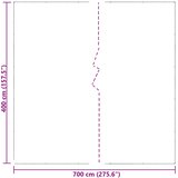 CERADA s rupama *Transparent*an 7 x 4 m Polietilen | shoptok.hr