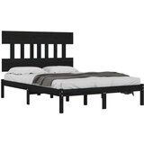  Za krevet od masivnog drva crni 140 x 190 cm | shoptok.hr