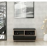 Kalune Design Crni/u prirodnoj boji ormarić za cipele u dekoru oraha s klupom Drago – | shoptok.hr