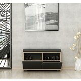 Kalune Design Drago - Walnut, Black WalnutBlack Shoe Cabinet | ePonuda.com