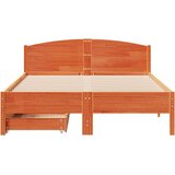 vidaXL Okvir kreveta bez madraca voštano smeđi 140x190 cm od borovine | shoptok.hr