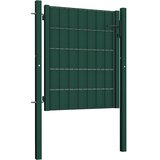  Vrata za ogradu PVC i čelik 100x81 cm Zelena | shoptok.hr