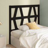  Uzglavlje za krevet crno 96 x 4 x 100 cm od masivne borovine | shoptok.hr