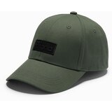 Ombre Men's baseball cap with visor and rectangular patch - khaki | Shoptok.si