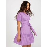 Fashion Hunters Light purple flowing dress with frills Cene