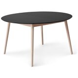 Hammel Furniture Okrogla raztegljiva jedilna miza z dodatno ploščo in s črno mizno ploščo ø 135 cm Meza – Cene