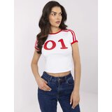 Trendy. ING T-shirt-NM-TS-NG25218.83-white-red | Shoptok.si
