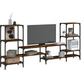 TV ormarić boja hrasta 206,5 x 28,5 x 95 cm konstruirano drvo | shoptok.hr