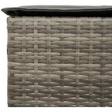  5-dijelni vrtni barski set od poliratana s jastucima sivi Siva 110 x 70 x 110 cm | shoptok.hr