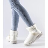 Gemre Beige Shiny Short Snow Boots Delaune | Shoptok.si