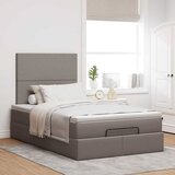  Otomanski krevet madracem i LED Taupe 120x190 cm tkanina | Eponuda.ba
