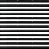  Držač četke za vrata 12 pcs Crna 100 cm Aluminijski legura | shoptok.hr