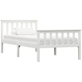 Furnova Posteljni okvir bel iz trdne borovine 90x200 cm, (22055308) | Shoptok.si