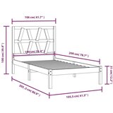  Za krevet od masivne borovine 100 x 200 cm | shoptok.hr