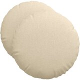  Jastučići za sjedenje 2 pcs Krema Ø50 x 19 cm tkanina | Eponuda.com