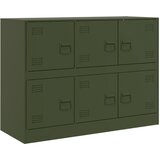 vidaXL Komoda olivno zelena 99x39x73 cm jeklo, (21274278) Cene