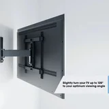 TVM 3425 schwarz TV-Wandhalterung 32-65", turn 120°, Vesa 400x400, max. 25 kg, schwa