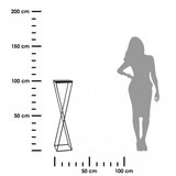  Stalak za cveće LOFT 100x24 cm crni | Eponuda.com