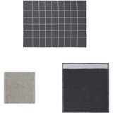 The Living Store Komplet brisač 12-delni siv bombaž - Komplet Brisač, (21418107) | Shoptok.si