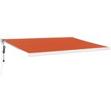 Tenda na uvlačenje narančasto-smeđa 4,5x3 m tkanina i aluminij | Eponuda.ba