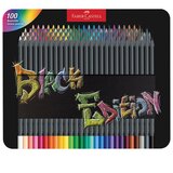  BOJE DRVENE 100BOJA METALNA KUTIJA BLACK EDITION FABER CASTELL 116490 | Shoptok.si