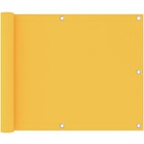 vidaXL Balkonsko platno rumeno 75x300 cm oksford blago, (20609972) Cene