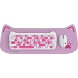 Canyon HSET-W6 EN/AD Keyboard+Mouse Kitty Edition AAA+АА Wireless Pink | Eponuda.ba