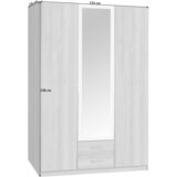 CARRYHOME OMARA S KLASIČNIMI VRATI, barve grafita, bela | Shoptok.si