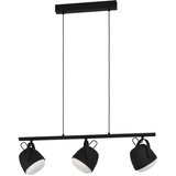 Eglo 390046 - viseći luster upanema na sajli 3xE27/28W/230V, crni | Eponuda.com