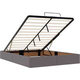  Otomanski krevet s madracima i LED sivi 140x190cm umjetna koža | shoptok.hr