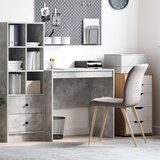 vidaXL Stol Sivi Beton 80x50x76 cm Drvo | shoptok.hr