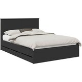  Krevetna konstrukcija Crna 140 x 190 cm Inženjersko Drvo | Eponuda.com