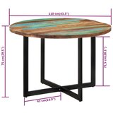  Blagovaonski stol 110 x 75 cm od masivnog obnovljenog drva | shoptok.hr