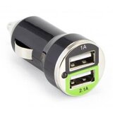 S Box pretvornik usb - 12V 2.1A avtomobilski 2xUSB črn CC-221B | Shoptok.si