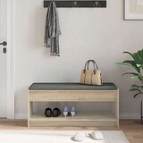  Haldna klop z blazino s polico Sonoma hrast 103 x 38 x 45 cm, (5000155675) | Shoptok.si