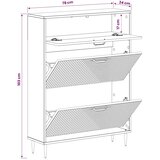  Ormar za cipele HAARLEM 78 x 24 x 103 cm Konstruirano drvo - Hrast sonoma | shoptok.hr