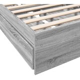 vidaXL Posteljni okvir s predali siva sonoma 75x190 cm inženirski les | Shoptok.si