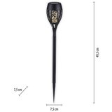 Just LIGHT. 19106-18-3 - Komplet 3x LED solarna svetla FACKEL LED/0,24W/1,2V crna | Eponuda.com