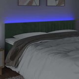  Posteljno vzglavje temno zeleno 200x5x78/88 cm žamet, (20952363) | Shoptok.si