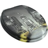  Toaletna daska s mekim zatvaranjem MDF s uzorkom New Yorka | shoptok.hr