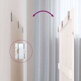  Stensko posteljno vzglavje belo 140x3x90 cm trdna borovina, (20739708) | Shoptok.si