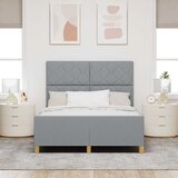  Krevetna konstrukcija Svjetlosiva 140 x 190 cm tkanina | shoptok.hr